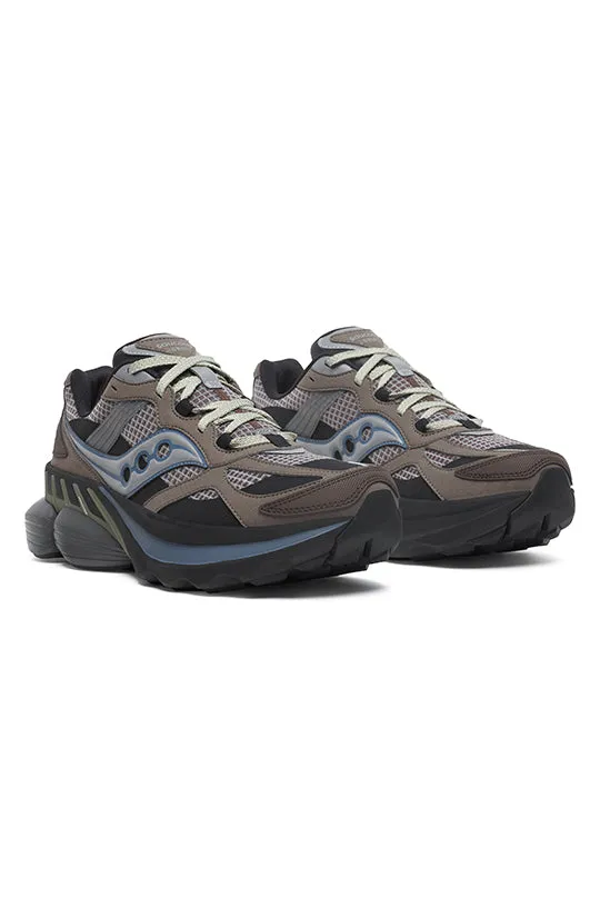 Men's Saucony GRID NXT Brown/Silver Trainers