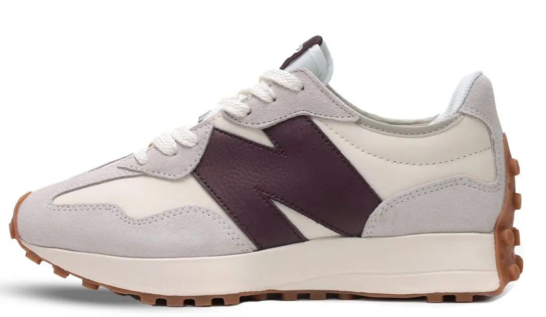 New Balance 327 Gray & Dark Red