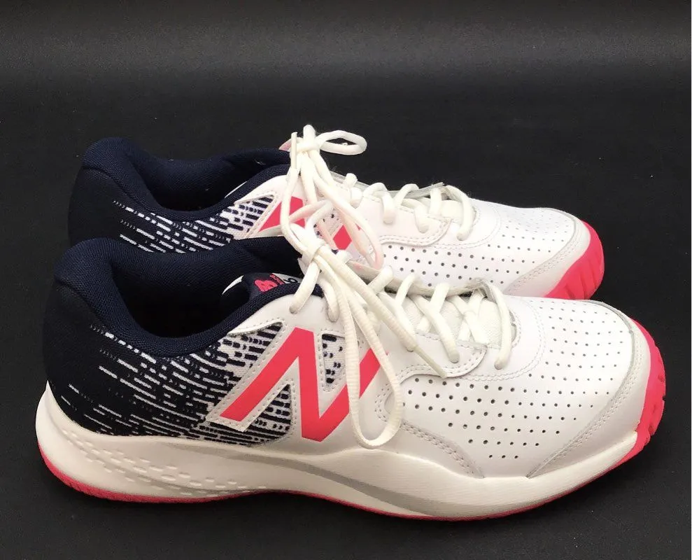 New Balance Women's 696 v3 WC696AL3 White Blue Athletic Shoes - Size 12