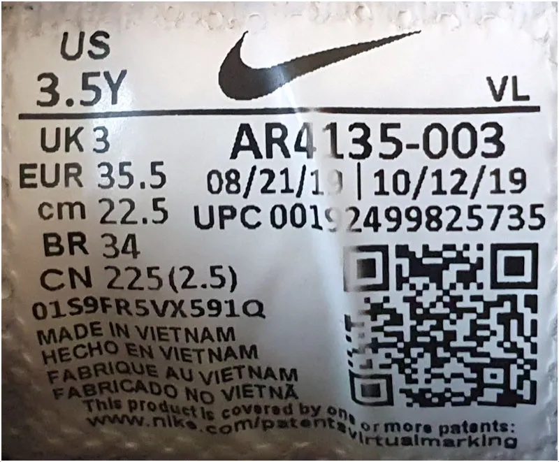 Nike Downshifter 9 Low Running Trainers UK3/US3.5Y/EU35.5 AR4135-003 Black/Pink