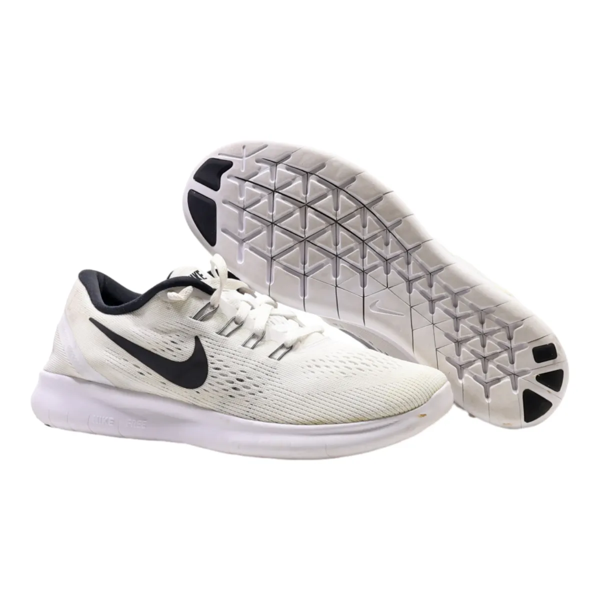 NIKE Free RN Sneaker Trainers White Synthetic Womens UK 4.5