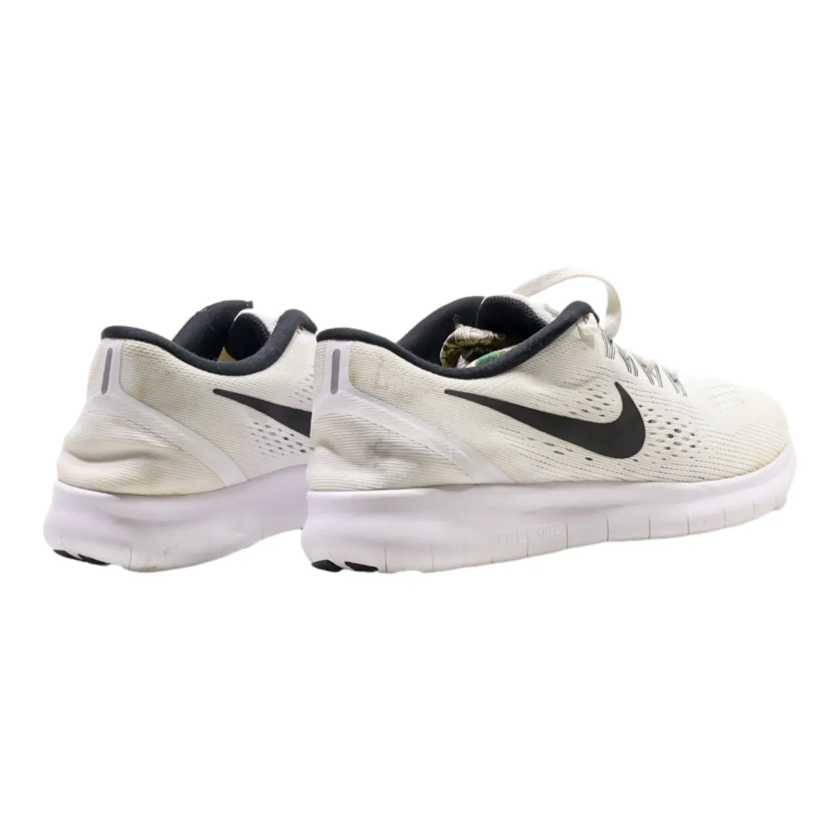 NIKE Free RN Sneaker Trainers White Synthetic Womens UK 4.5