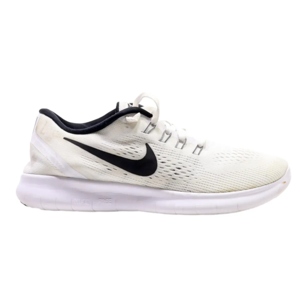 NIKE Free RN Sneaker Trainers White Synthetic Womens UK 4.5