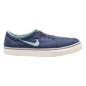NIKE Low Top Trainers Blue Canvas Boys UK 6