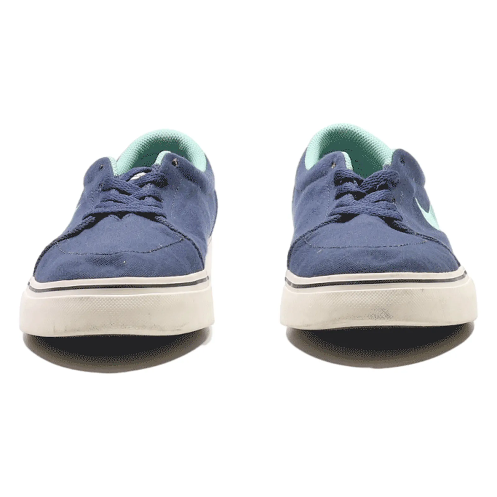 NIKE Low Top Trainers Blue Canvas Boys UK 6