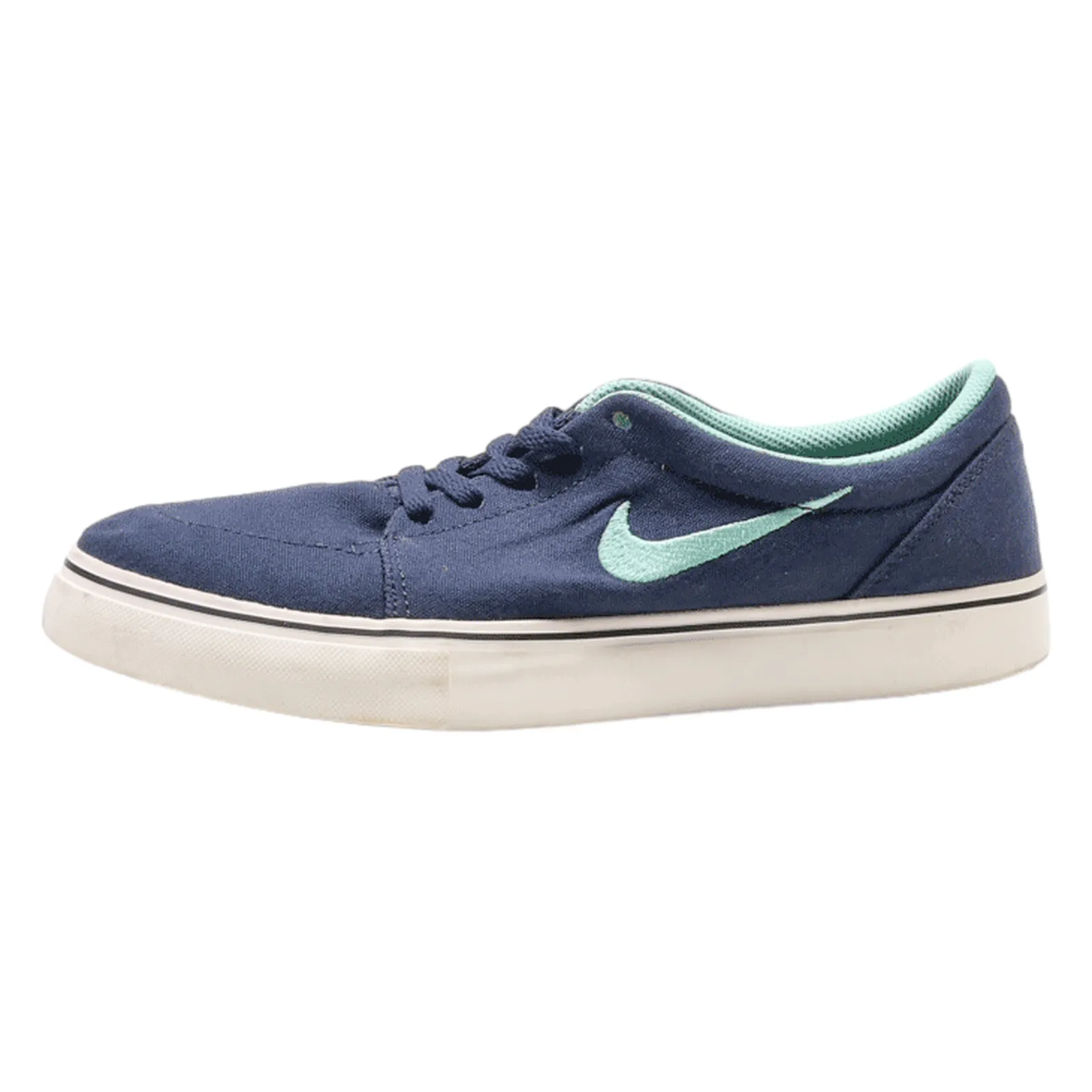 NIKE Low Top Trainers Blue Canvas Boys UK 6