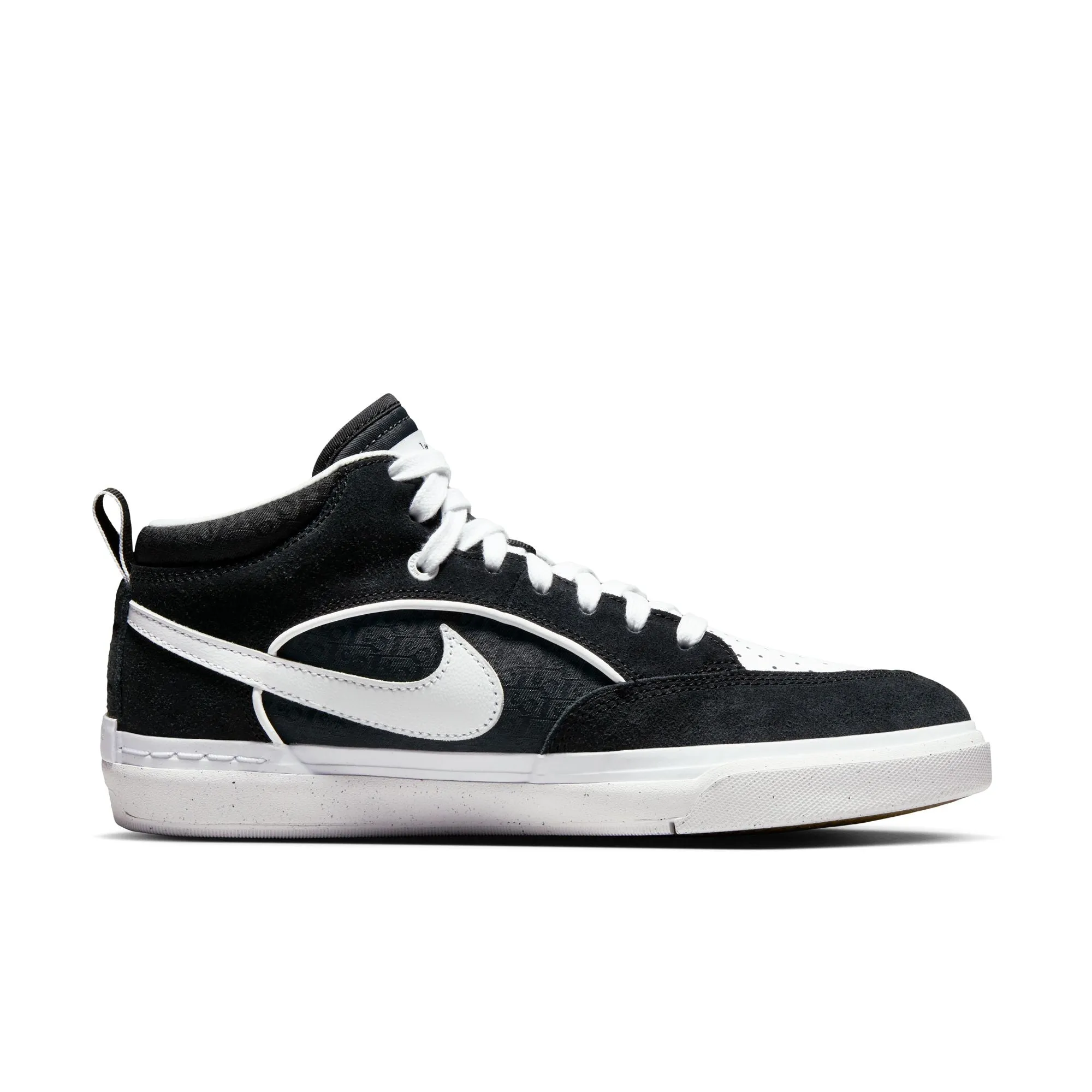 Nike SB React Leo Black White Black Gum Light Brown
