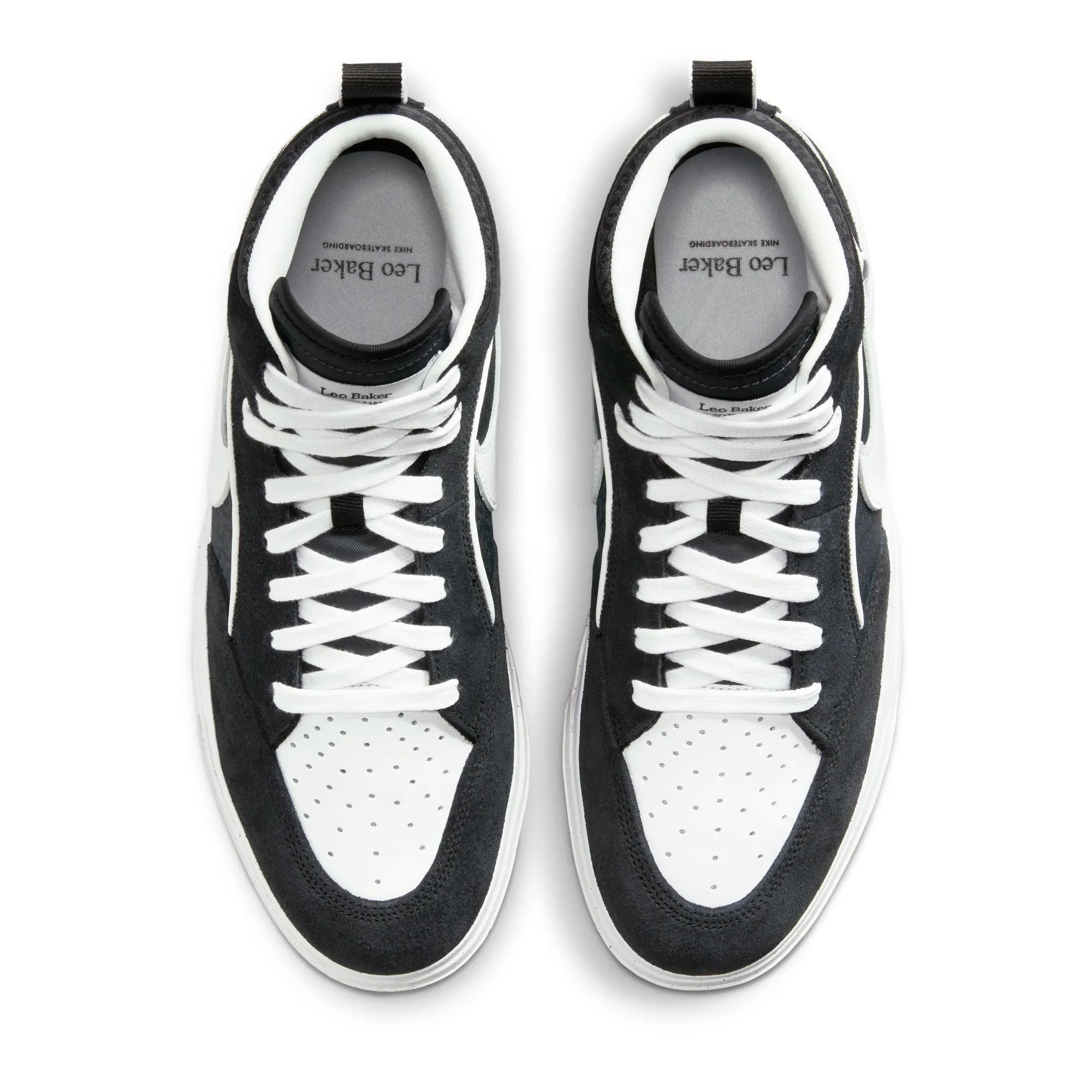 Nike SB React Leo Black White Black Gum Light Brown
