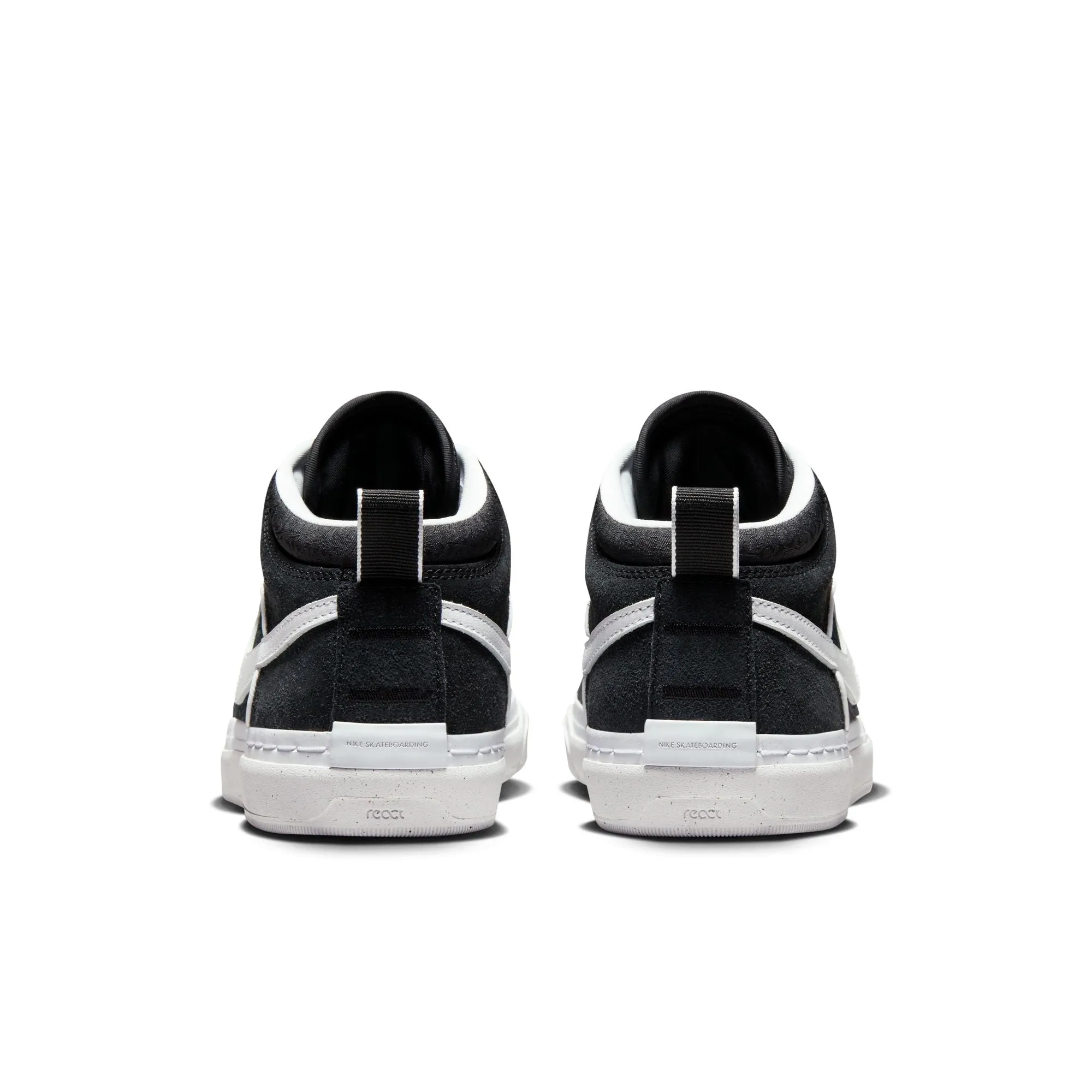 Nike SB React Leo Black White Black Gum Light Brown