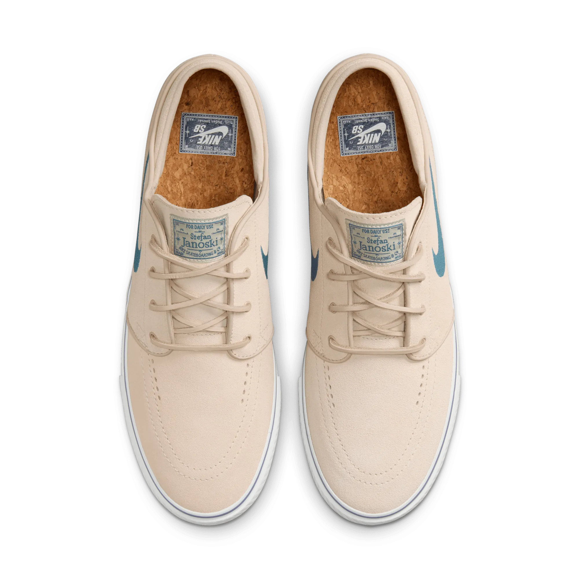 Nike SB Zoom Janoski OG  Skateboard Shoe - Sand Drift/Smokey Blue-Thunder Blue