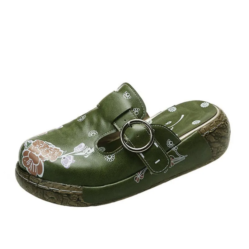 Non-Slip Floral Printed Slippers