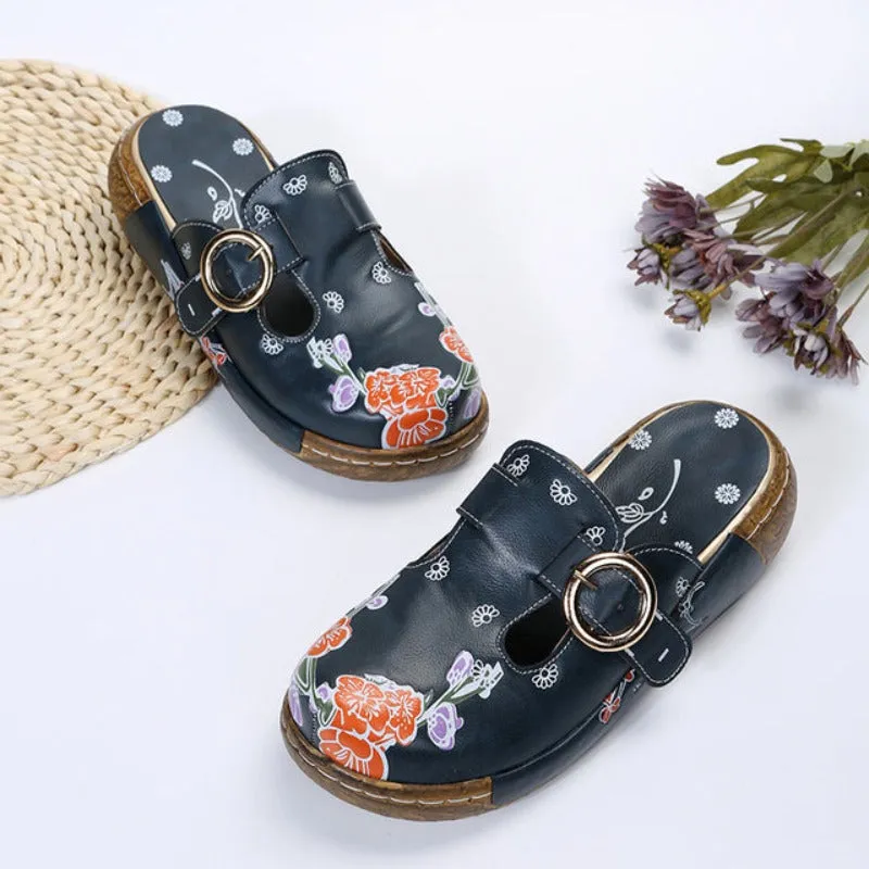 Non-Slip Floral Printed Slippers