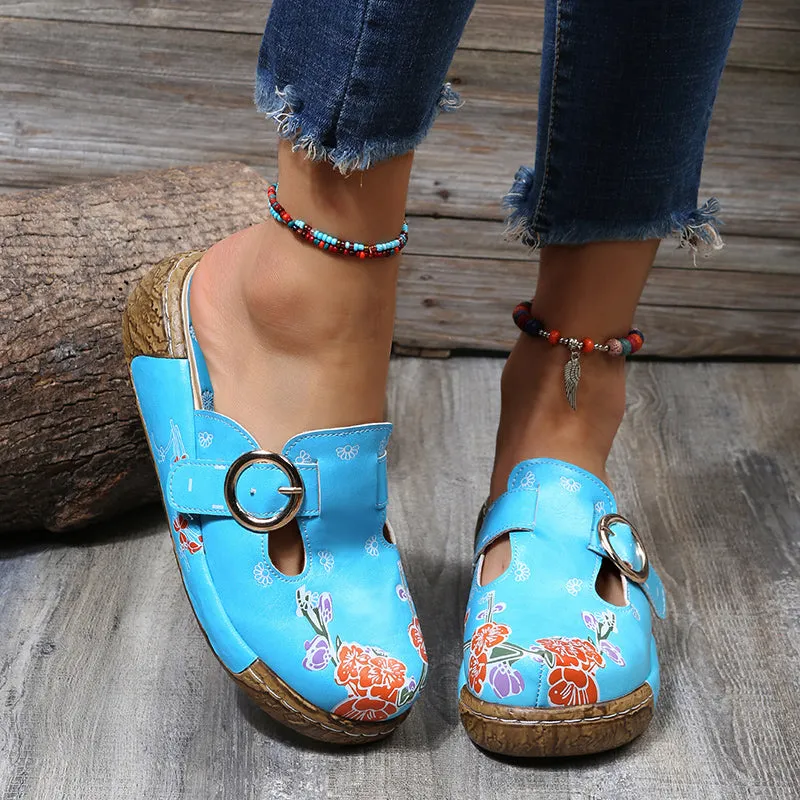 Non-Slip Floral Printed Slippers