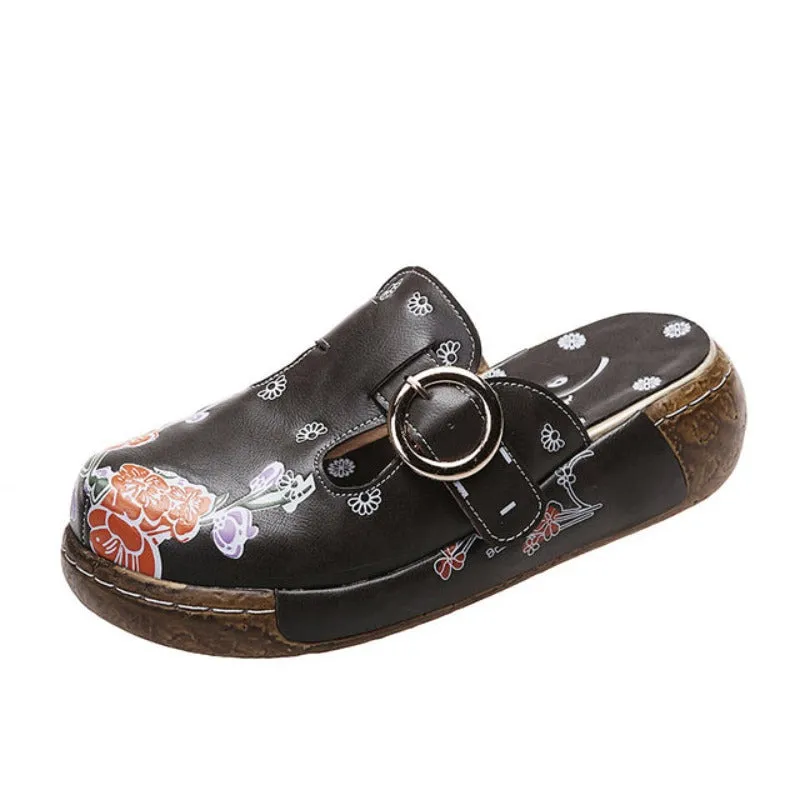 Non-Slip Floral Printed Slippers