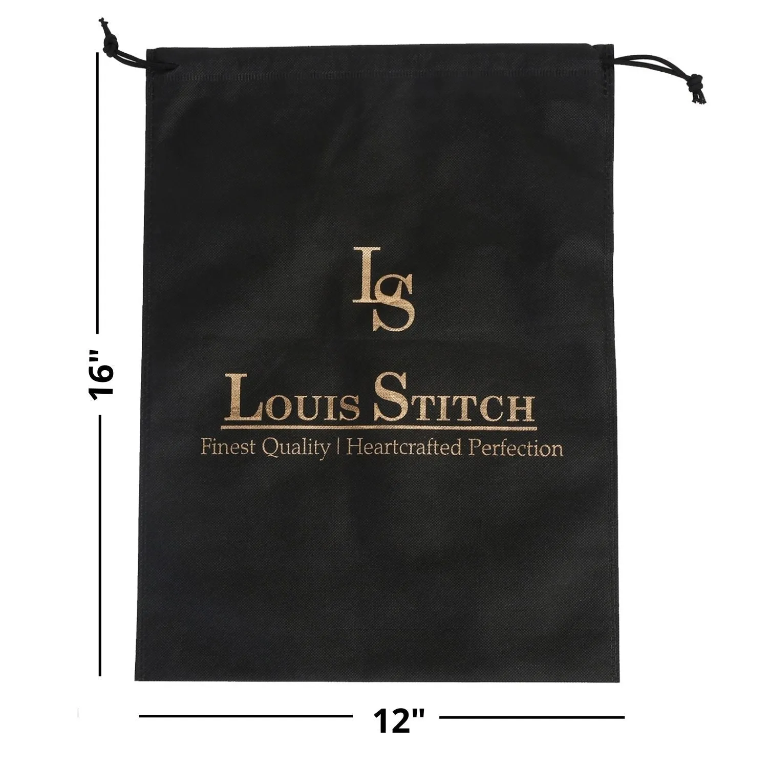 Non Woven Shoe Bag Pack Of  10 Black Plain