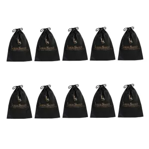 Non Woven Shoe Bag Pack Of  10 Black Plain