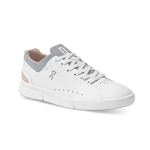 ON Women's The Roger Advantage Sneakers, White/Rose, 8 Medium US