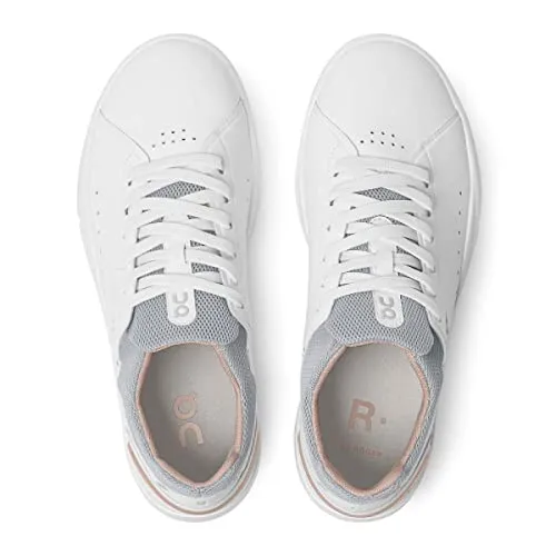 ON Women's The Roger Advantage Sneakers, White/Rose, 8 Medium US