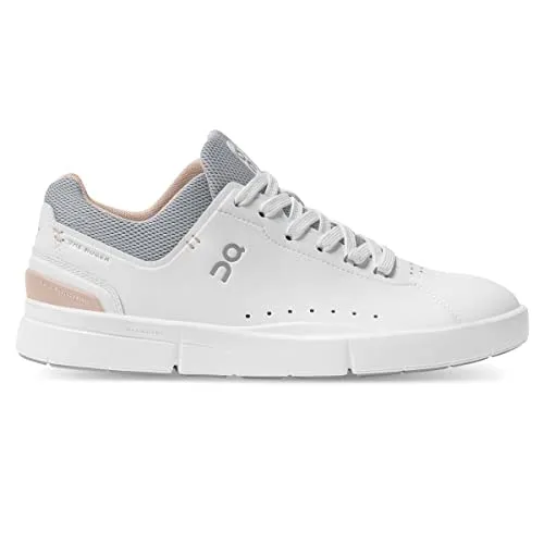 ON Women's The Roger Advantage Sneakers, White/Rose, 8 Medium US