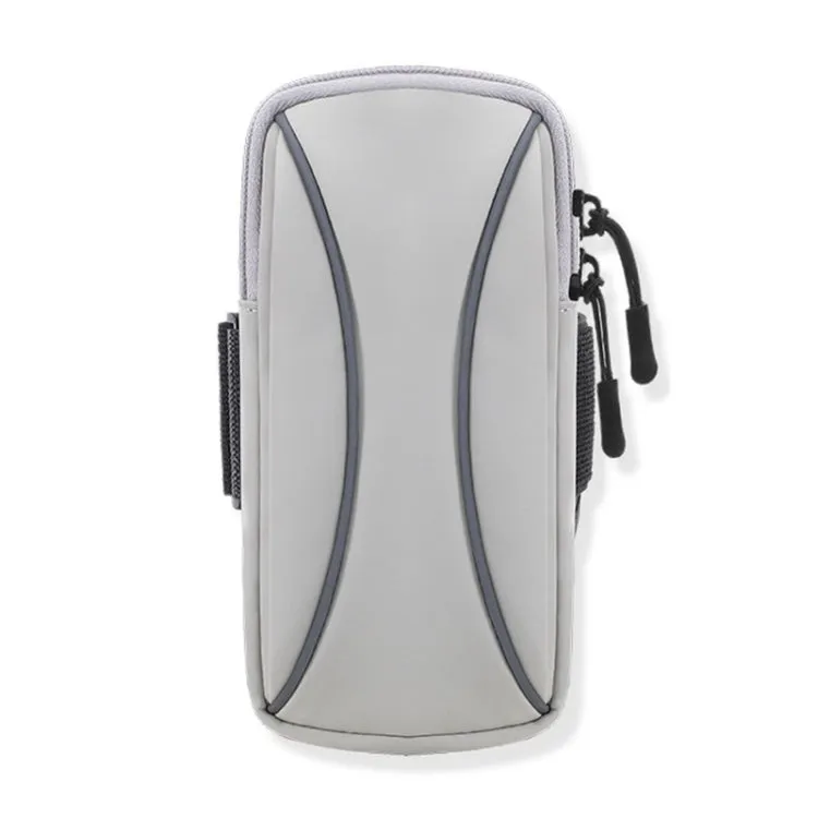 Outdoor Running Cell Phone Arm Bag Unisex Waterproof Mobile Phone Pouch(Gray)