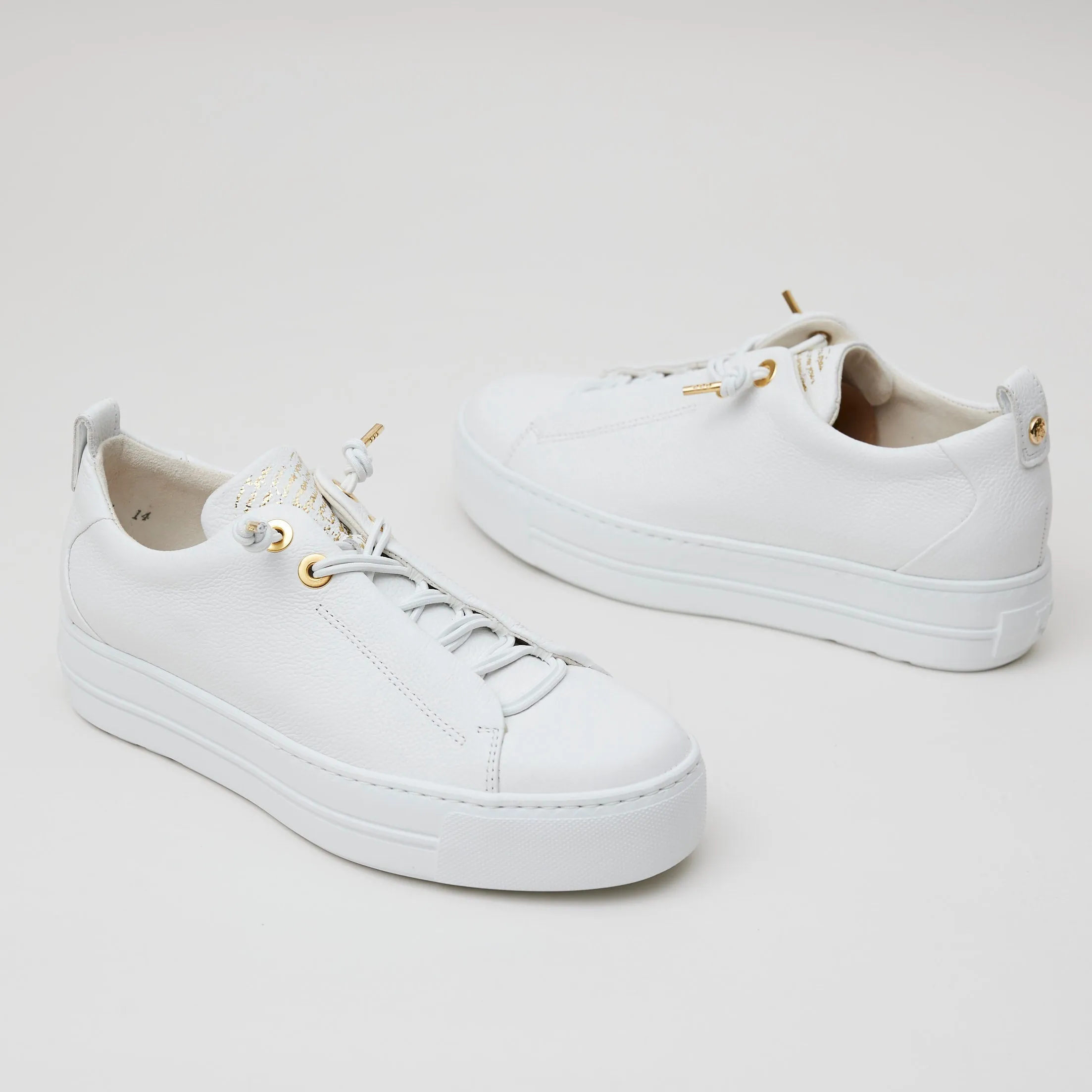 Paul Green White Leather Trainers