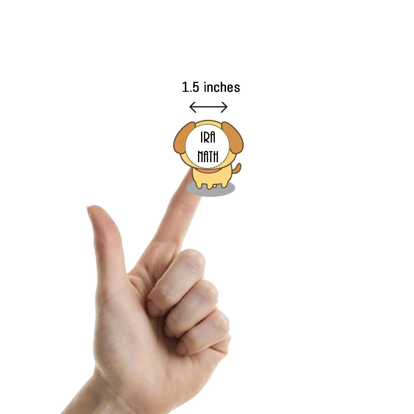 Personalised Custom Shape Sticker- Baby Tiger Shape