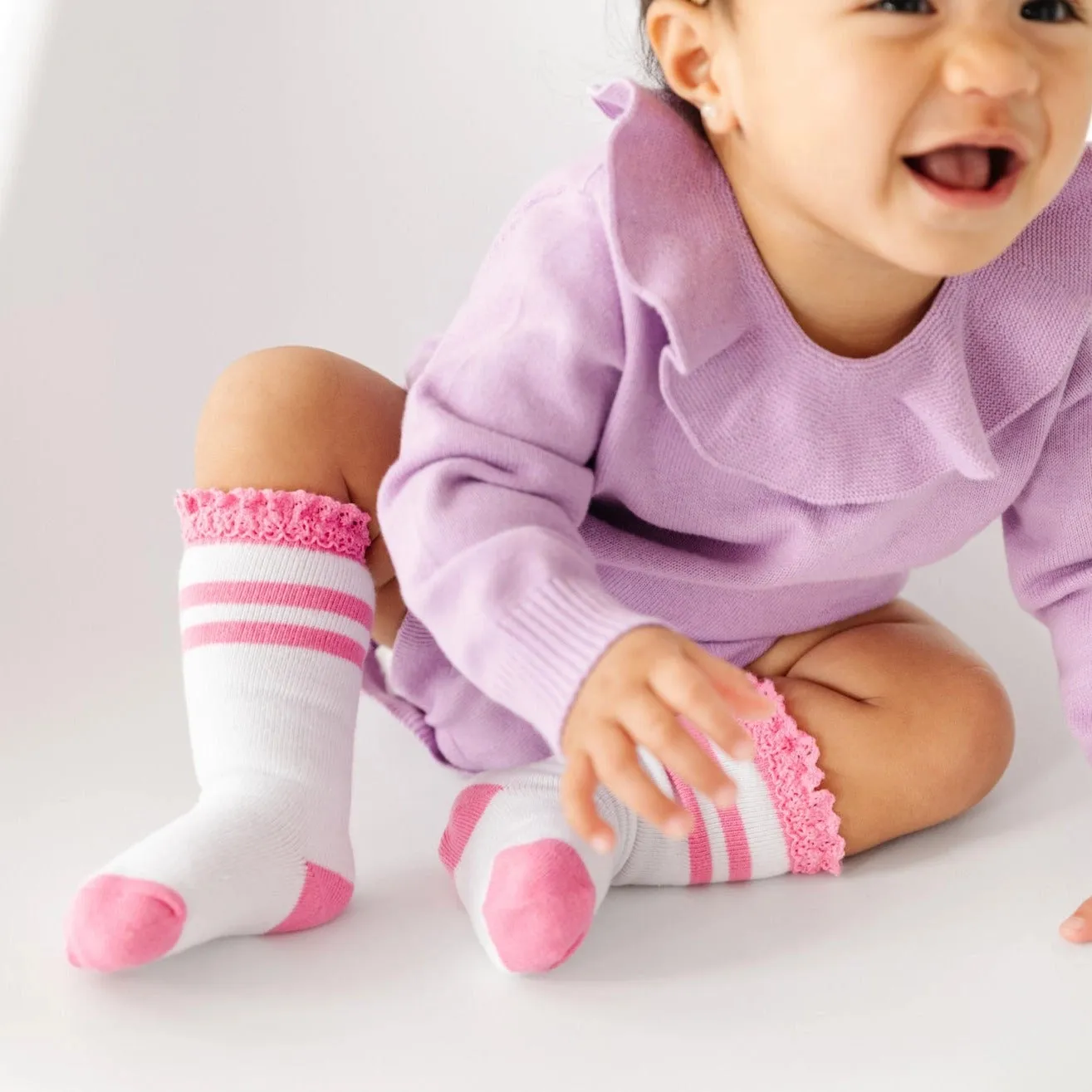 Pixie Stripe Knee High Sock 3 pack