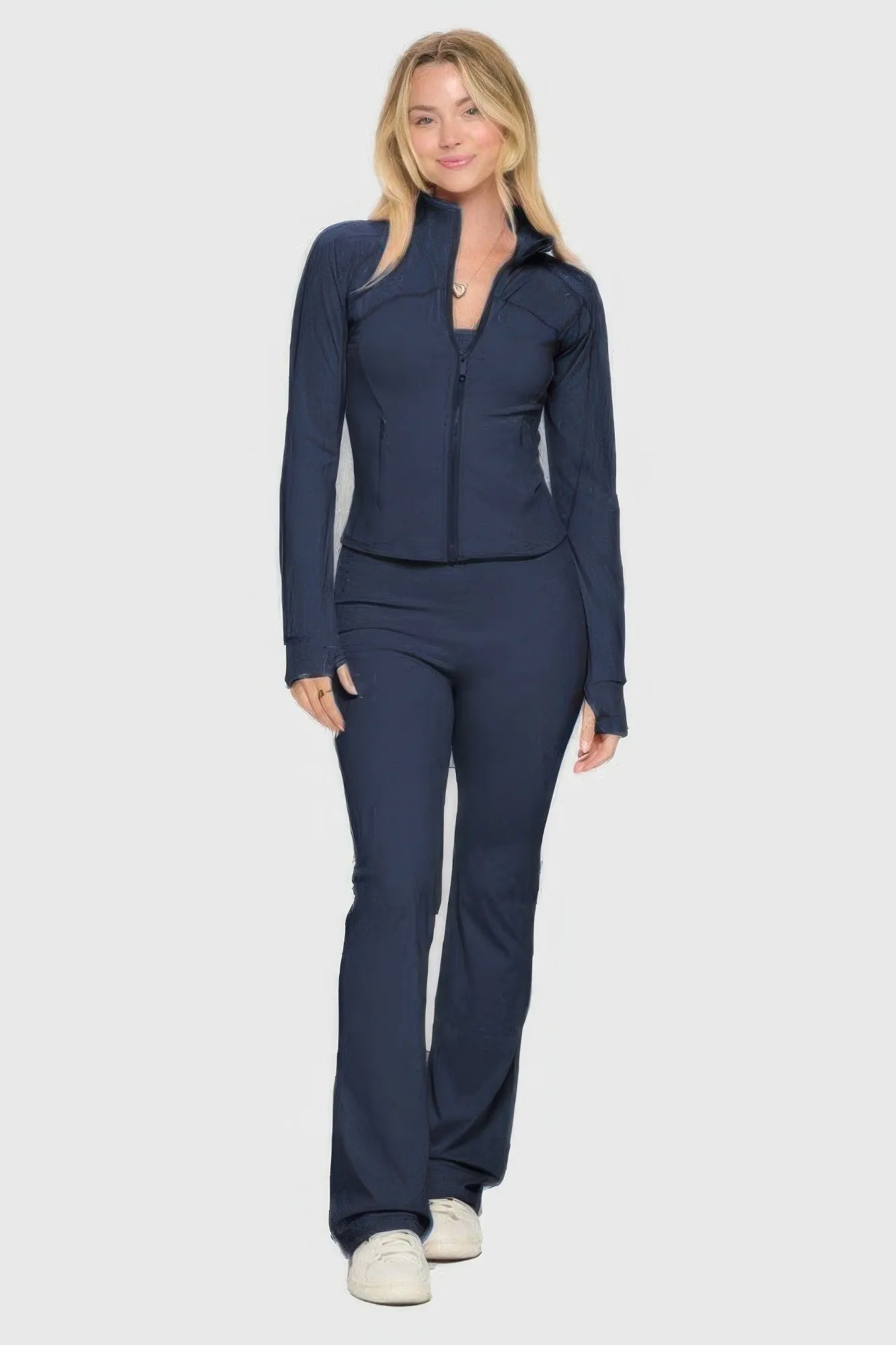 Premium Yoga Jacket With Jumpsuit Set