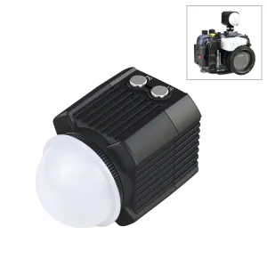 PULUZ 60m Underwater LED Photography Fill Light 7.4V/1100mAh Diving Light for GoPro, Insta360, DJI and Other Action Cameras(Black)