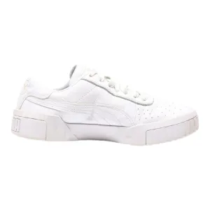 PUMA Cali 2018 Low Top Trainers White Leather Womens UK 4
