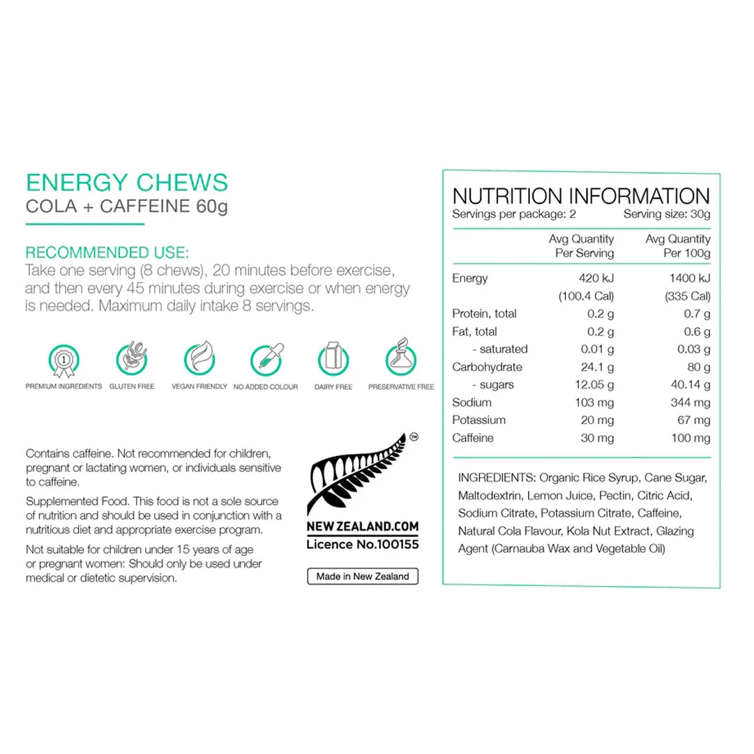 PURE Energy Chews 60g