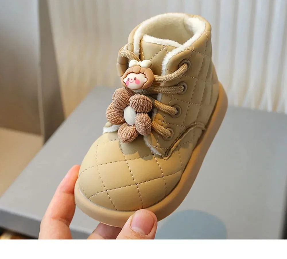 Quilted Winter Baby Boots