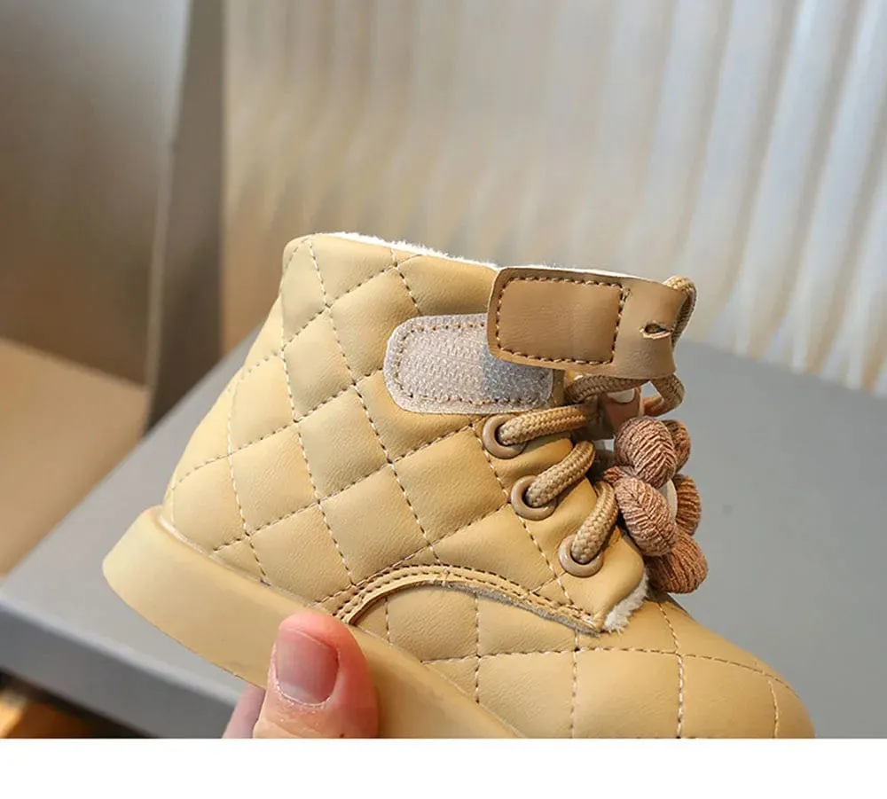 Quilted Winter Baby Boots