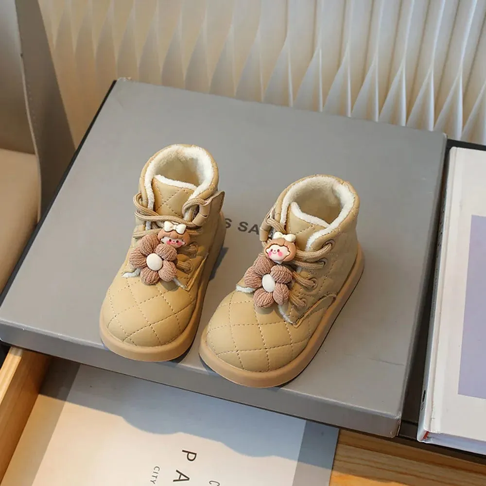 Quilted Winter Baby Boots