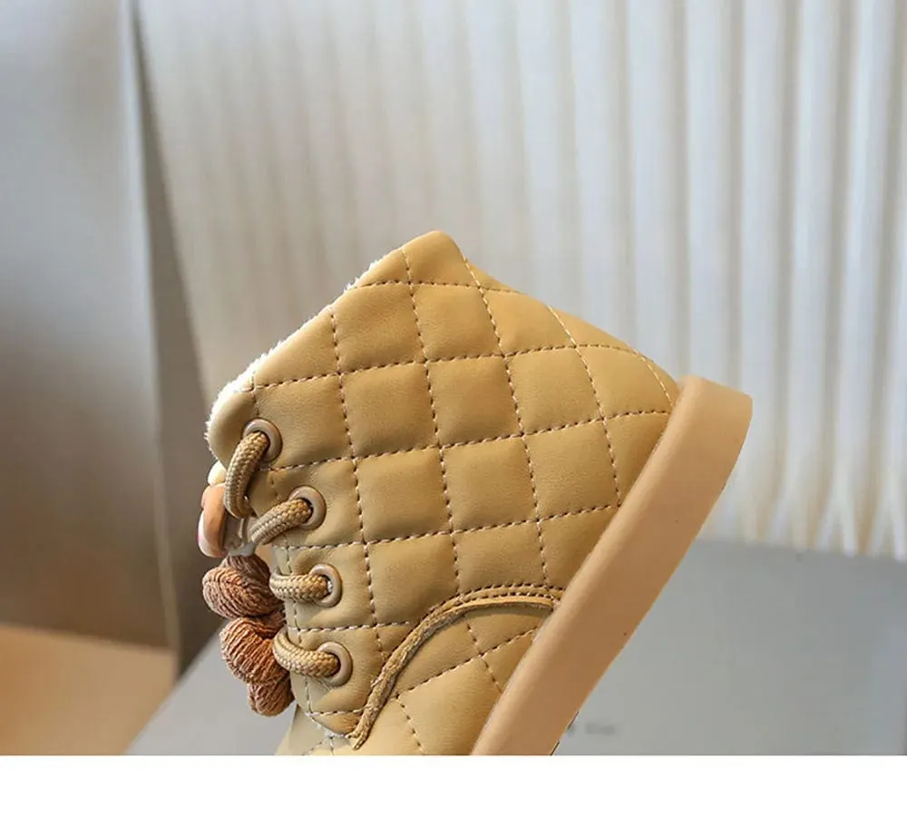 Quilted Winter Baby Boots