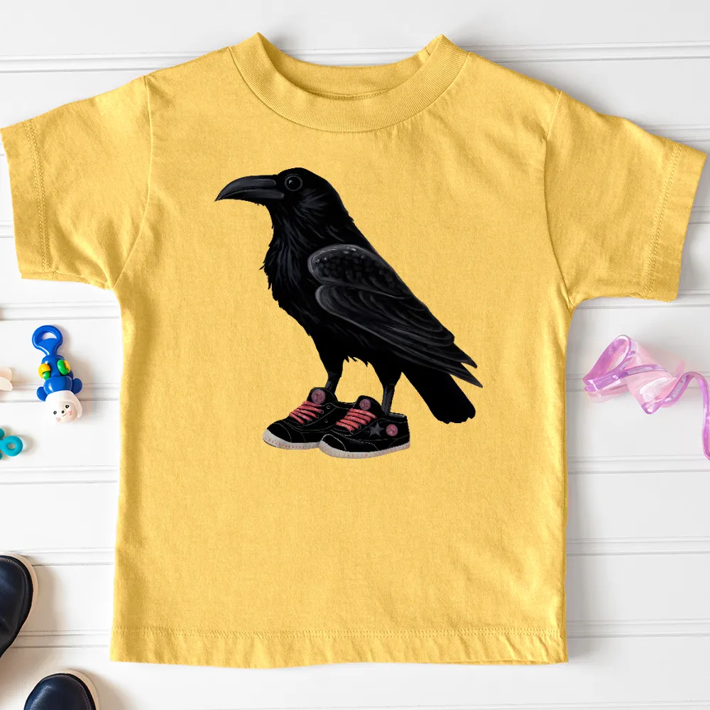 Raven Wearing Sneakers Toddler Tee
