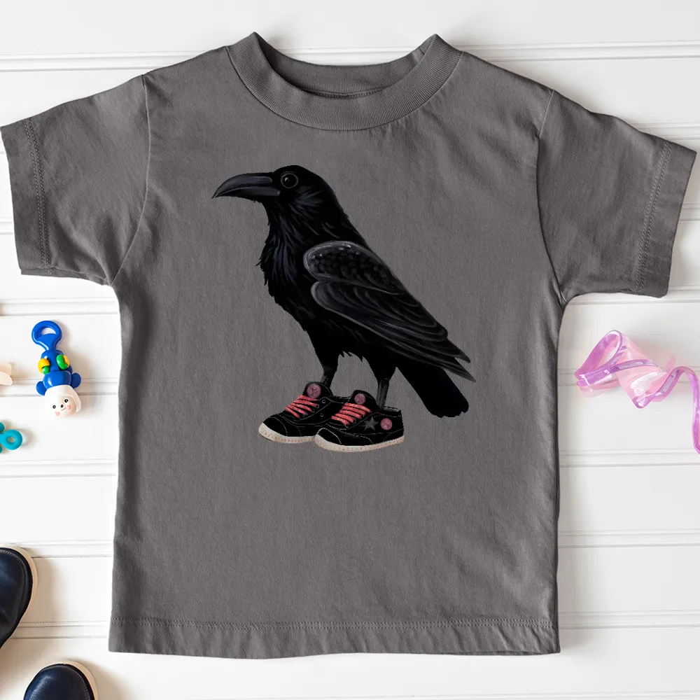 Raven Wearing Sneakers Toddler Tee