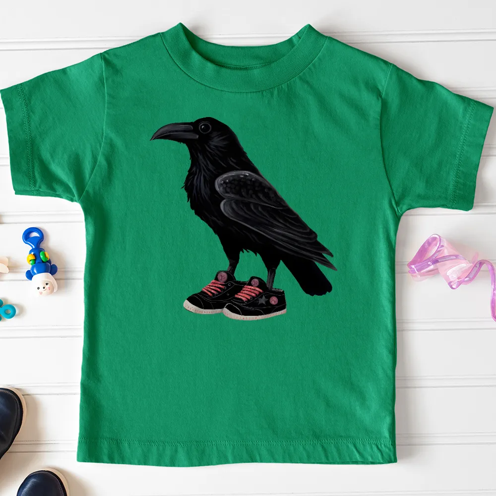 Raven Wearing Sneakers Toddler Tee