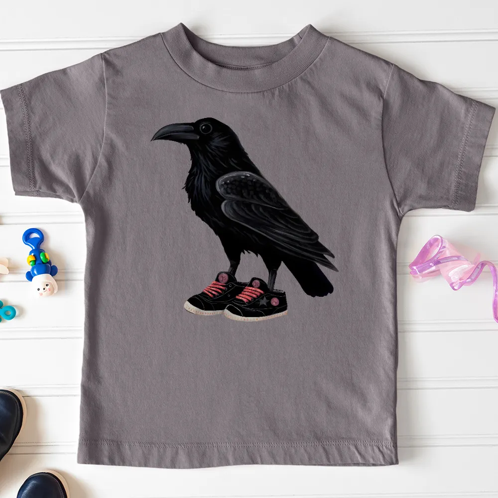 Raven Wearing Sneakers Toddler Tee