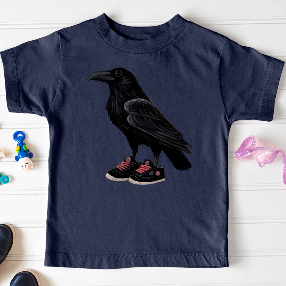 Raven Wearing Sneakers Toddler Tee
