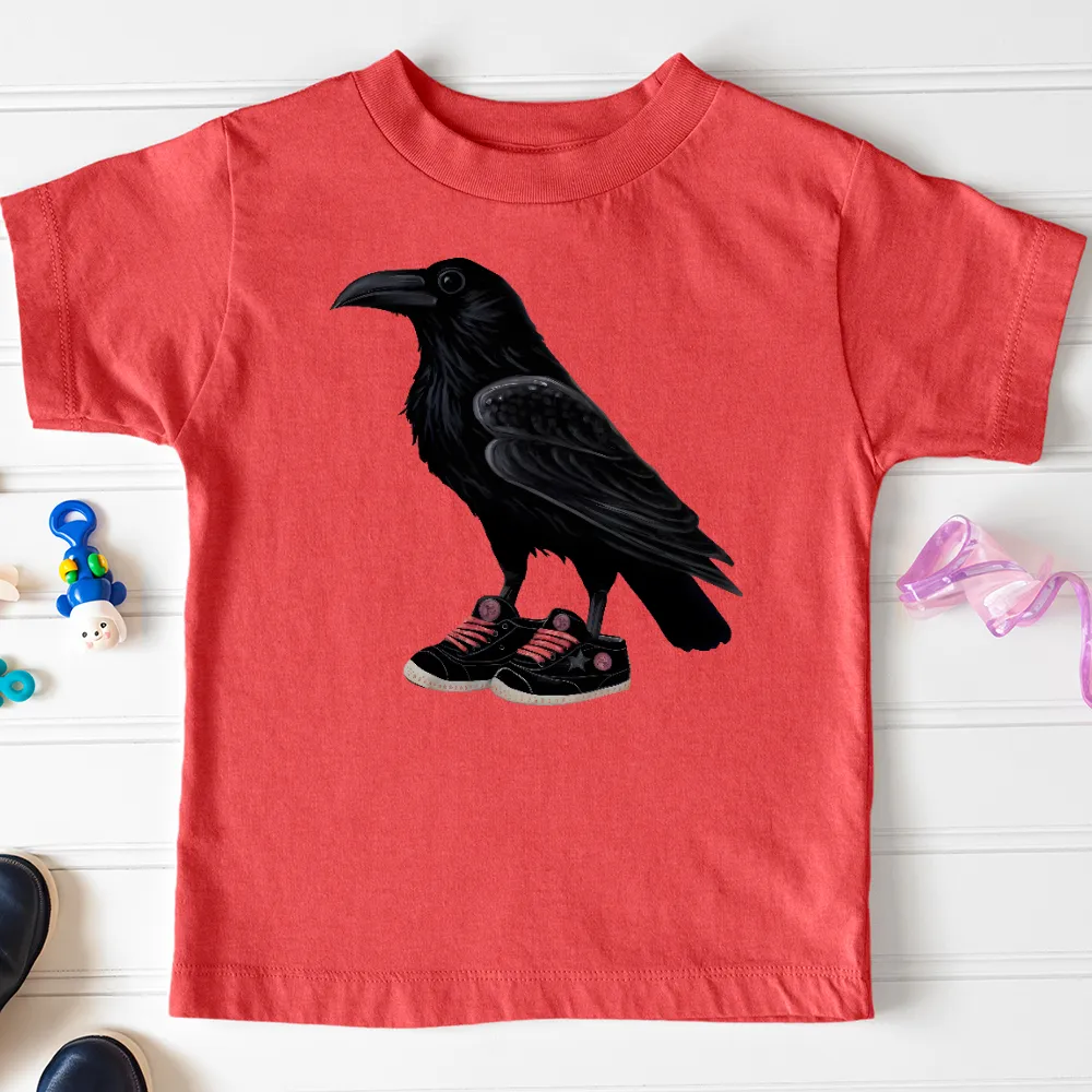 Raven Wearing Sneakers Toddler Tee