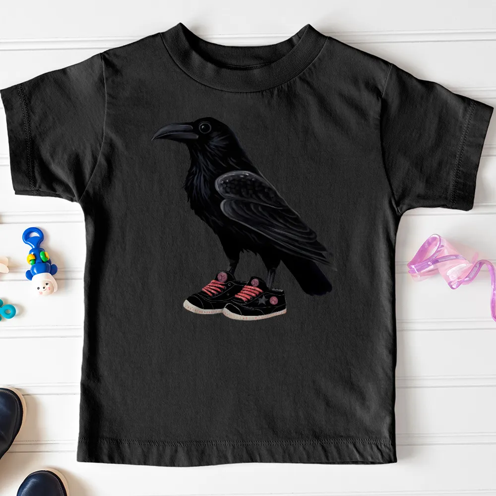 Raven Wearing Sneakers Toddler Tee