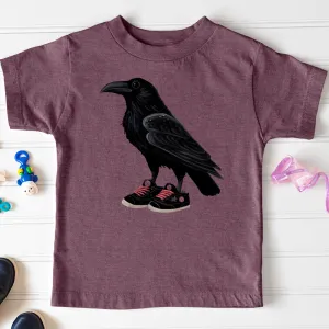 Raven Wearing Sneakers Toddler Tee