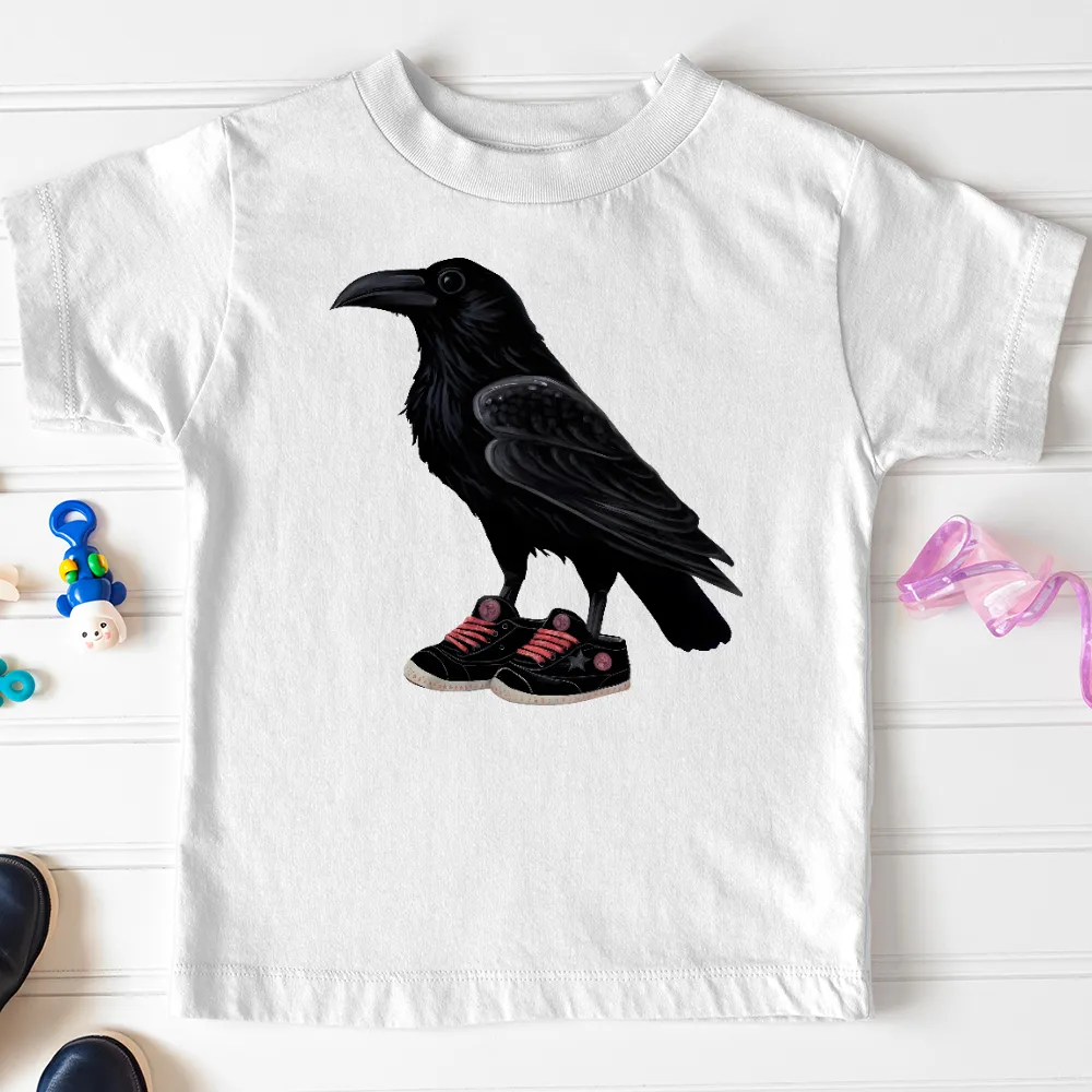 Raven Wearing Sneakers Toddler Tee