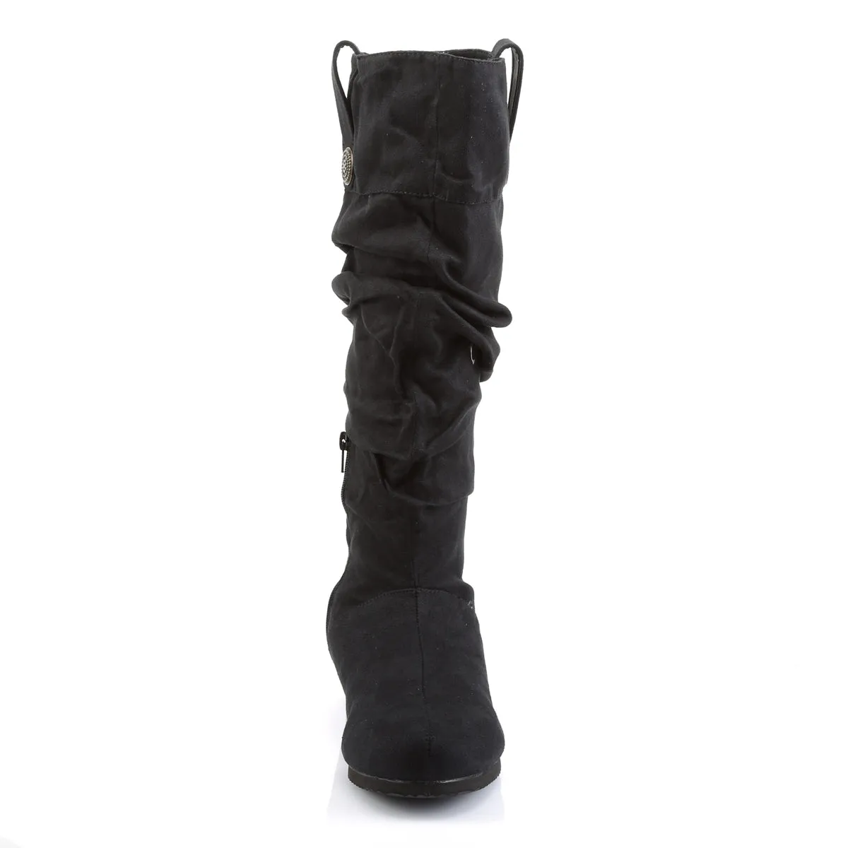 RENAISSANCE-104 Fancy Dress Costume Funtasma Men's Boots Black Microfiber