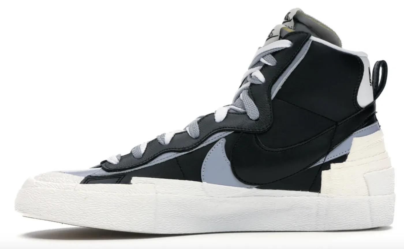 SACAI X NIKE BLAZER MID BLACK GREY
