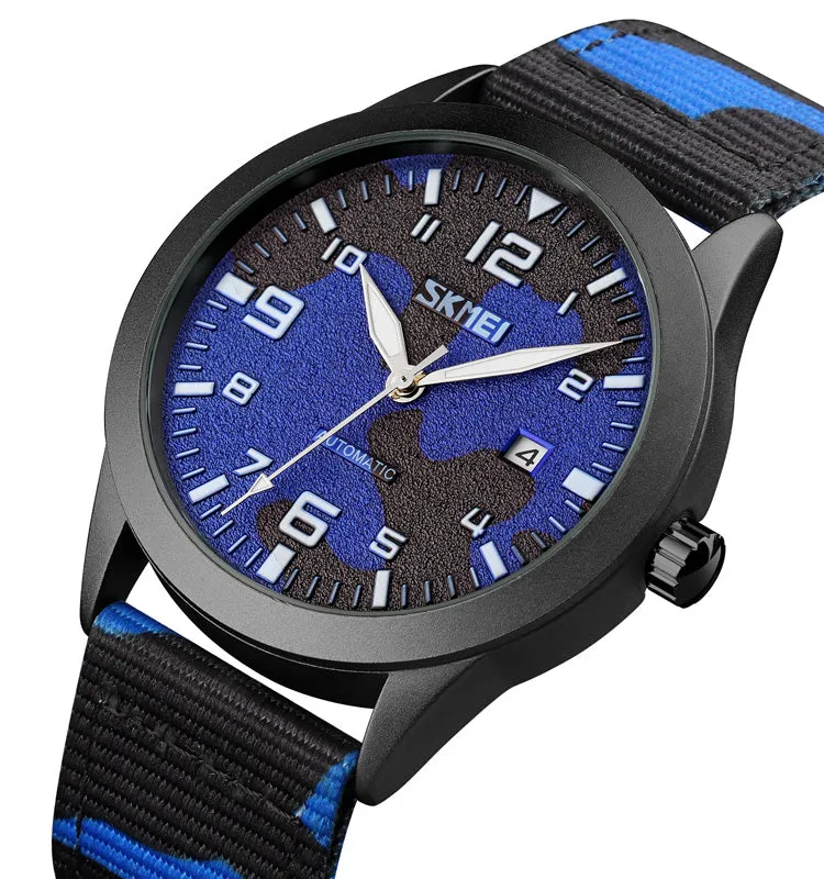 Sports camo wind automatic mechanical watch W2392846