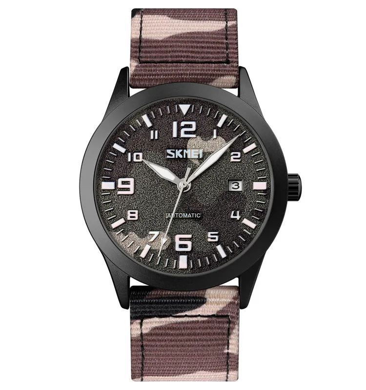 Sports camo wind automatic mechanical watch W2392846
