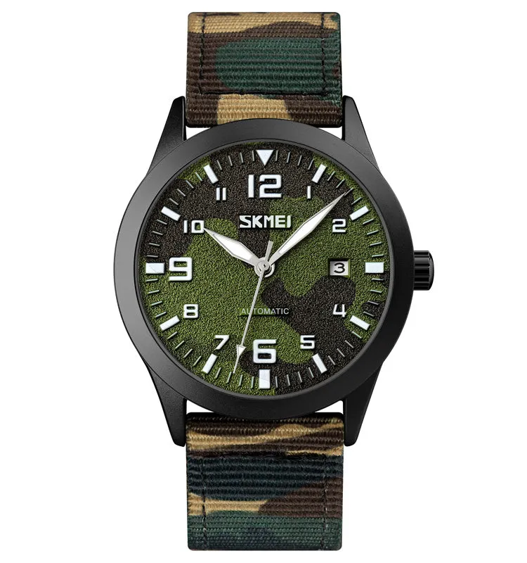 Sports camo wind automatic mechanical watch W2392846