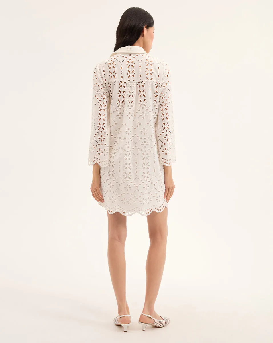 Sumatra Cotton Eyelet Dress